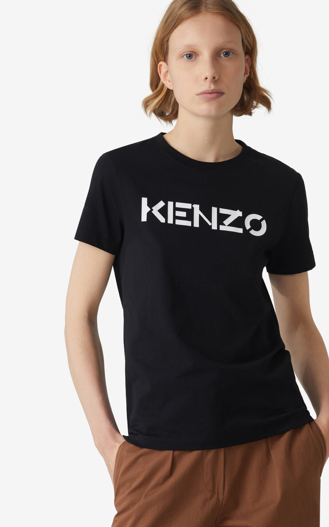 Kenzo Logo Majice Ženske - Crne - Hrvatska NJVSCD693